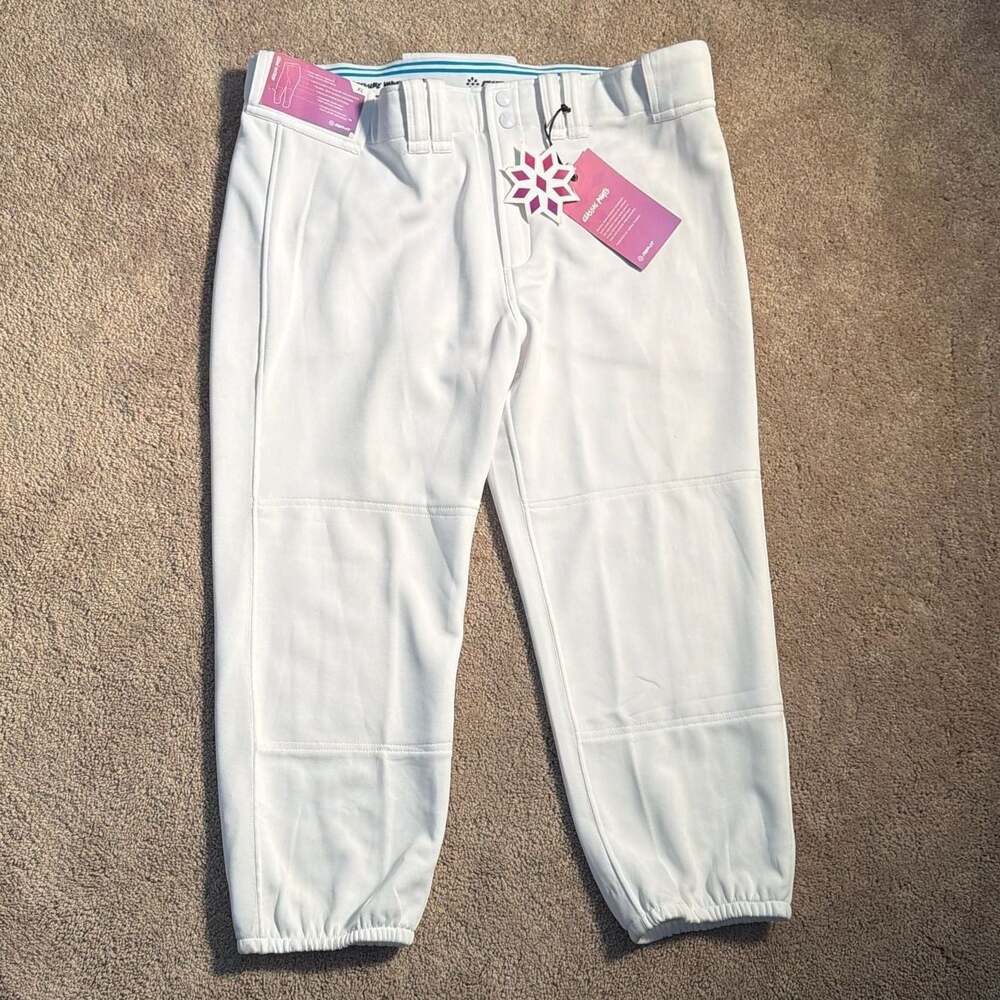 Rip It Womens Softball Pants White Elastic Classic With Adira Size XL